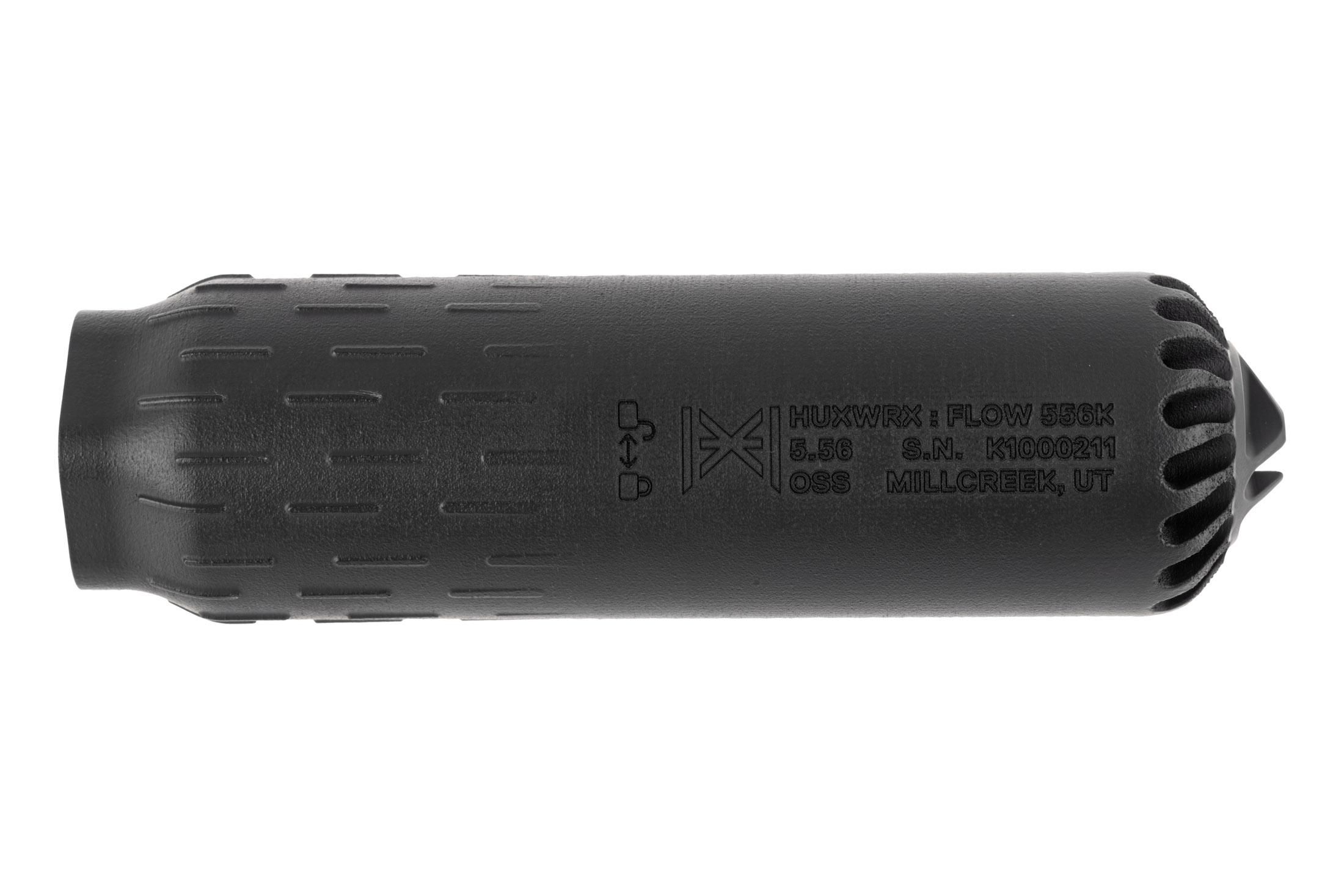 HUXWRX FLOW 556K Suppressor With QD 1/2x28 Flash Hider - Black